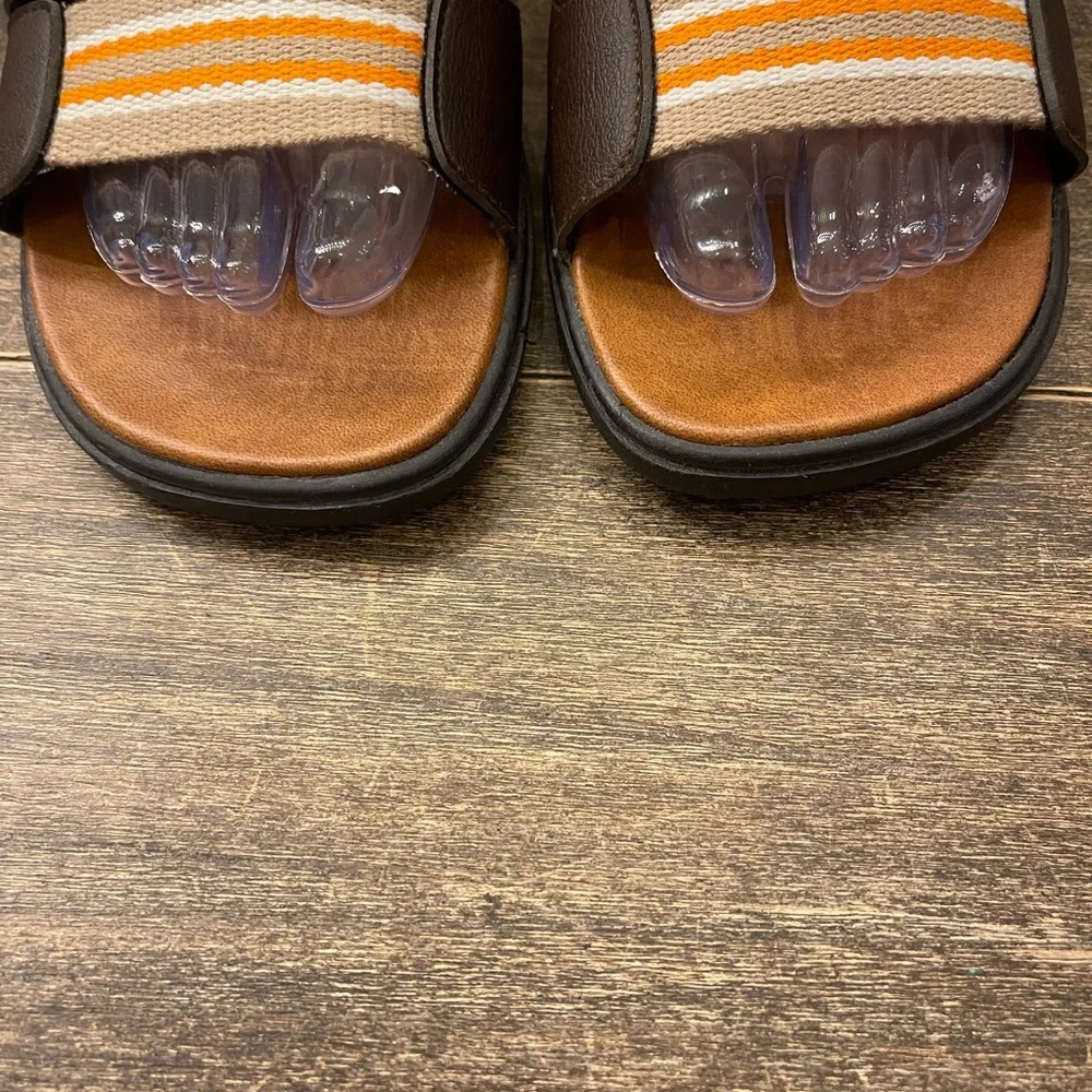 Pach Genuine Leather Footbed Sandals Thailand Slides Size 43‎